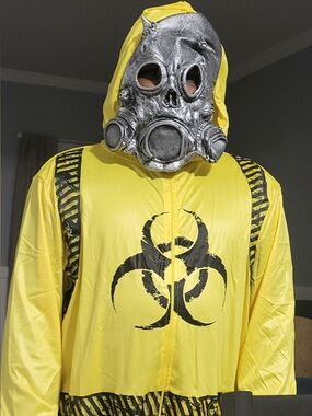 Men's Yellow Biohazard Halloween Costume
